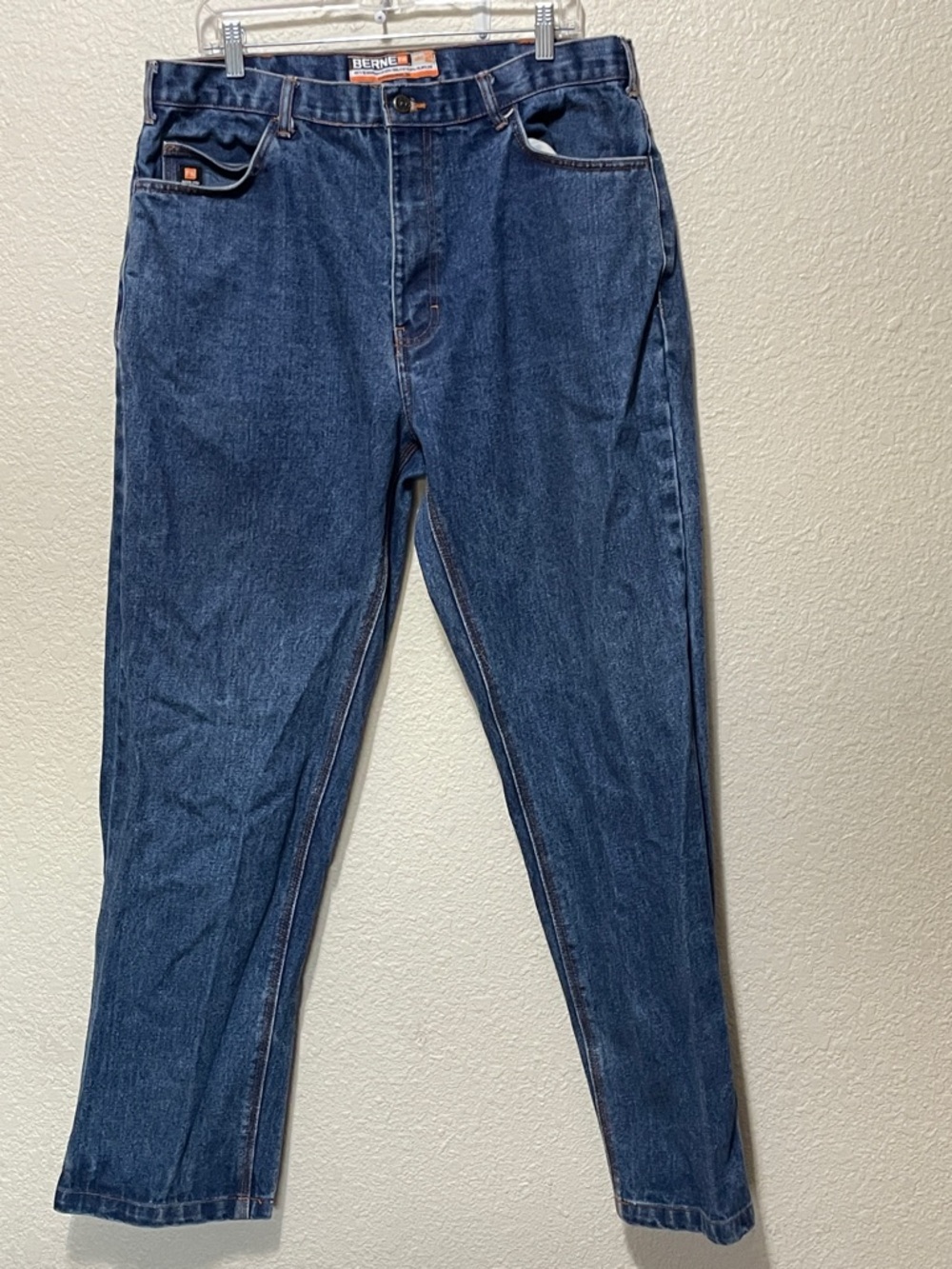 Berne FR Men's Blue Jeans. Very Good Condition. Size 38X32.